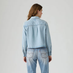 Logan Shirt - Tencel Blasted Stone Top - Light Wash