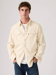 Barstow Western Denim Shirt - Eddlyn Ecru - White