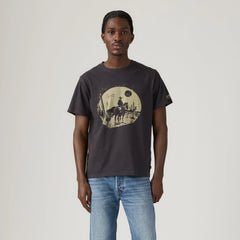 Relaxed Fit Short-Sleeve Graphic T-Shirt - Black