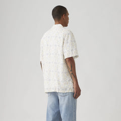 Classic Camp Shirt - Malachi Tile Egret - Multi-Color