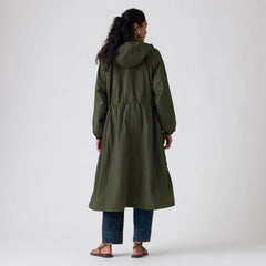 Simone Long Bubble Parka - Deep Depths - Green