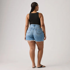 501® Women's Original High-Rise Shorts (Plus Size) - Blow Big Horns - Medium Wash