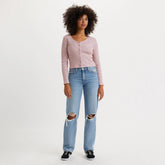 '94 Baggy Women's Jeans - Caution Hot Pants - Medium Wash