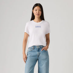 Graphic Logo Favorite Short Sleeve Tee - Serif Logo Tee Brigh - White