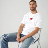 Relaxed Fit Embroidered Badge Vintage Graphic T-Shirt - Badge White - White