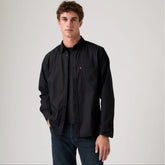 Classic One Pocket Standard Fit Poplin Shirt - Caviar - Black