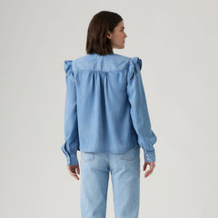 Gianna Long-Sleeve Blouse - Take It Again - Medium Wash