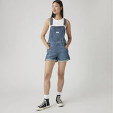 Vintage Women's Lightweight Shortalls - About Last Week - Medium Wash