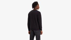 Lightweight Housemark Logo Sweater - Meteorite - Black