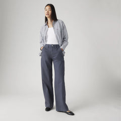 90s Straight Lightweight Women's Pants - Breezy India Ink - Blue