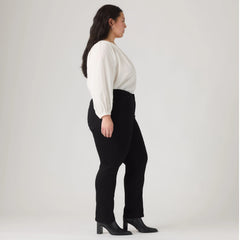 Classic Straight Women's Jeans (Plus Size) - Black