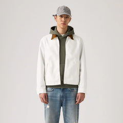 Castro Mechanics Full-Zip Lightweight Canvas Jacket - Coconut Milk - White