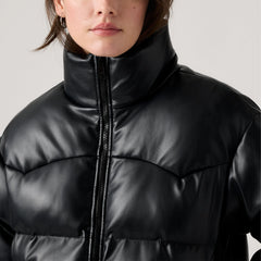 Noe Western Puffer Jacket - Anthracite Night - Black
