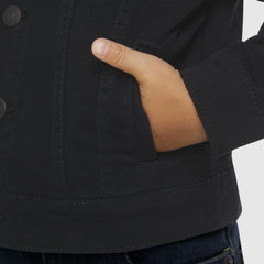 Trucker Jacket Toddler 2T-4T - Black