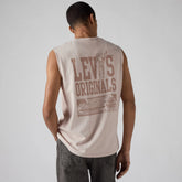 Graphic Muscle Tank - Pumice Stone - Tan