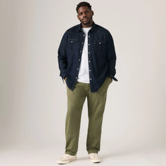 XX Chino Standard Taper Fit Pants (Big & Tall) - Olive Night Twill - Green - Stretch