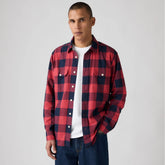 Classic Worker Overshirt - Albany Plaid Jalapeno - Red