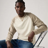 Red Tab™ Crewneck Sweatshirt - Posie Vintage Khaki - White