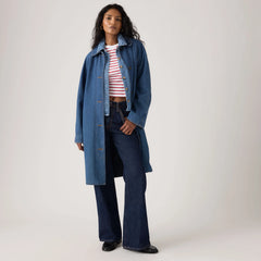Frankie Mac Trench Coat - Let'S Get Lost Again - Dark Wash