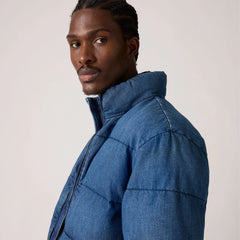 Piedmont Short Puffer Jacket - Morningside - Medium Wash