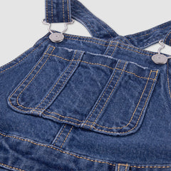 Oversized Denim Overalls Big Girls 7-16 - Rushmore - Blue