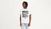 Relaxed Fit Short Sleeve Graphic T-Shirt - Worldwide White