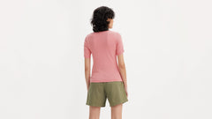 Infinity Short Sleeve Ballet Top - Coral Red