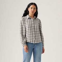 Journey Western Shirt - Bison - White