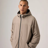 Lightweight Hooded City Jacket - Timber Green - Tan