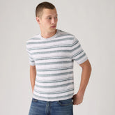 Stinson Knit Sweater Shirt - Cardinal Stripe Light Grey Heather - Grey