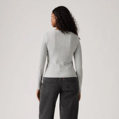 Dry Goods Women's Supersoft Long-Sleeve Tee - Medium Heather Gray - Grey