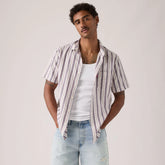 Short-Sleeve Classic One Pocket Standard Fit Shirt - Rafina Stripe Ensign - Multi-Color