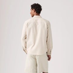 Authentic Button-Down Garment Dye Shirt - Garment Dye Pumice Stone - Tan