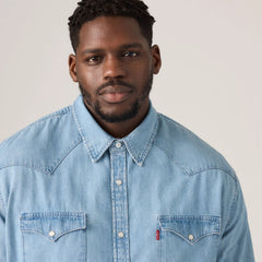 Classic Western Shirt (Big) - Franklin Stonewash - Light Wash