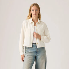 Tini Long-Sleeve Utility Shirt - Ecru Crew 6 - White
