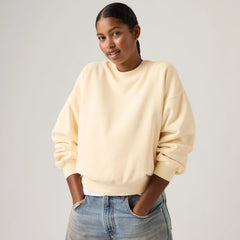 Vintage Garment Dye Boxy Sweatshirt - Garment Dye Rutabaga - Yellow