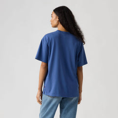 Graphic Logo Tabor T-Shirt - Studded Faded Cowboy - Blue