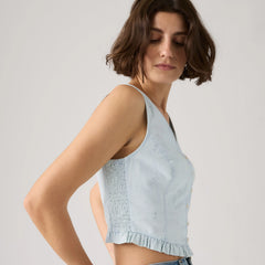 Teagan Blouse - Watch Me - Light Wash