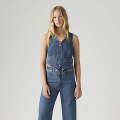 Braided Vest - Big Yikes - Dark Wash