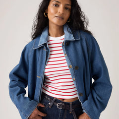 Frankie Mac Trench Coat - Let'S Get Lost Again - Dark Wash