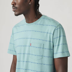 Classic Pocket T-Shirt - Diamonde Stripe Bris - Multi-Color