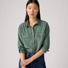 Doreen Utility Shirt - Dark Forest - Green