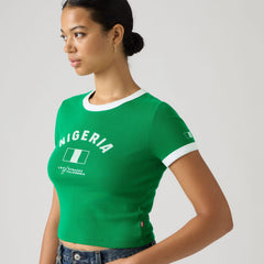 Nigeria Mini Ringer Tee - Nigeria - Multi-Color
