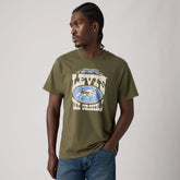 Relaxed Fit Short-Sleeve Graphic T-Shirt - Levis Horse Poster Olive - Green