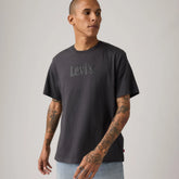 Relaxed Fit Short-Sleeve Graphic T-Shirt - Bolster Logo Phantom - Black