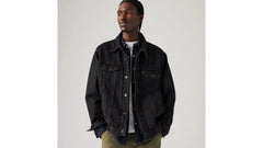 Relaxed Fit Trucker Jacket - Superior - Black