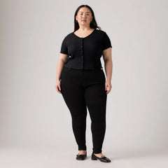 711 Skinny Women's Jeans (Plus Size) - Black Peony