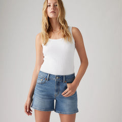 A-Line Women's Shorts - No You Didn't - Medium Wash