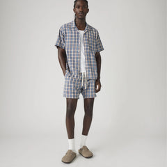 XX Chino Bay 5.5" Men's Shorts - Xavier Plaid Steam Blue - Multi-Color