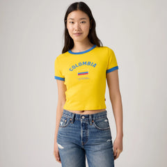 Colombia Mini Ringer Tee - Colombia - Multi-Color